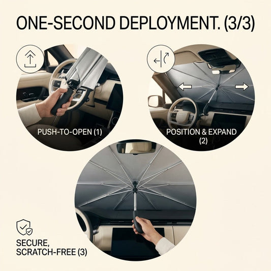 Renzavuli The Ultimate Titanium UV-Blocking Car Sunshade