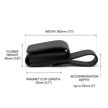 Renzavuli Premium Nappa Leather Car Sunglasses Mount
