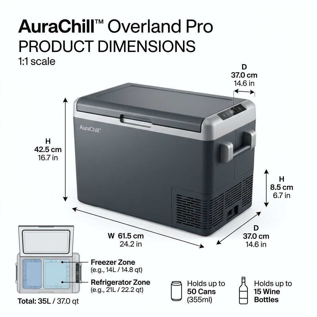 Renzavuli Smart Dual-Zone Portable Refrigerator