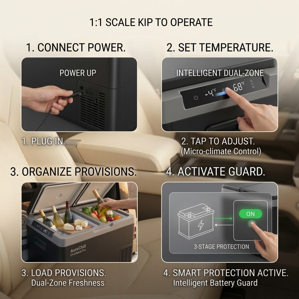 Renzavuli Smart Dual-Zone Portable Refrigerator