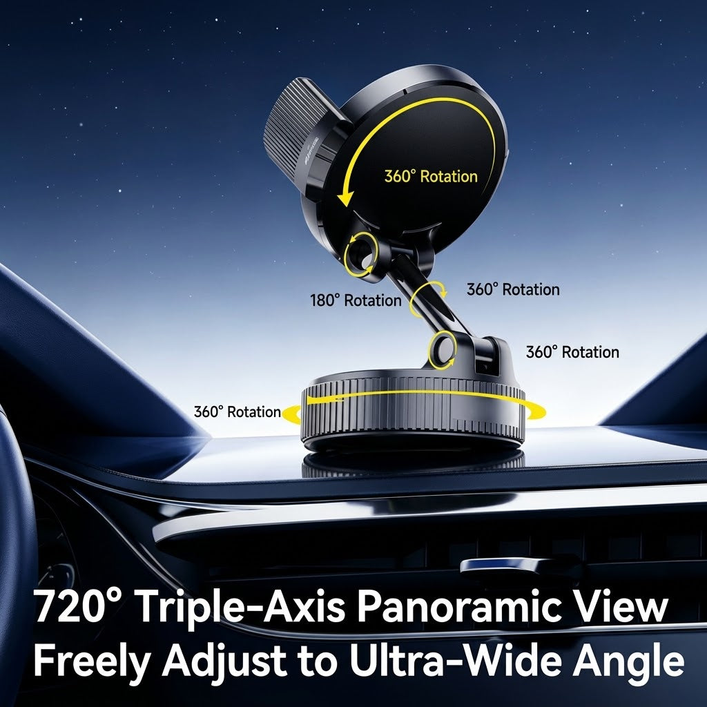 Renzavuli OmniView 720° Triple-Axis Panoramic Car Mount